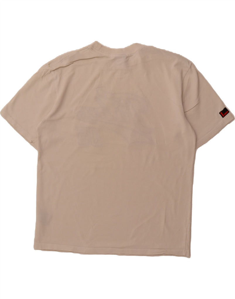 FUBU Mens Graphic T-Shirt Top Small Off White Cotton Vintage Fubu and Second-Hand Fubu from Messina Hembry 