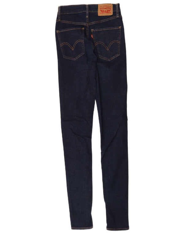 Levi's Dame Mile High Super Skinny Jeans W25 L31 Marineblå Bomuld