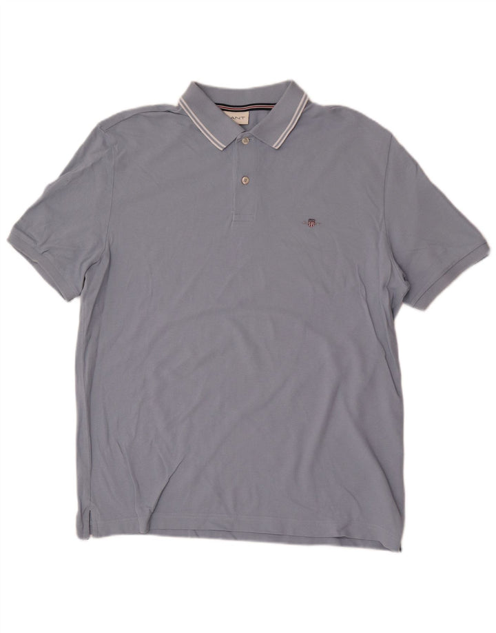 Gant Polo Shirt til mænd, stor blå bomuld