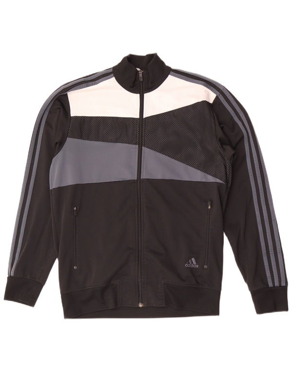 Adidas Træningsdragt til mænd Topjakke UK 40/42 Medium Sort Colourblock