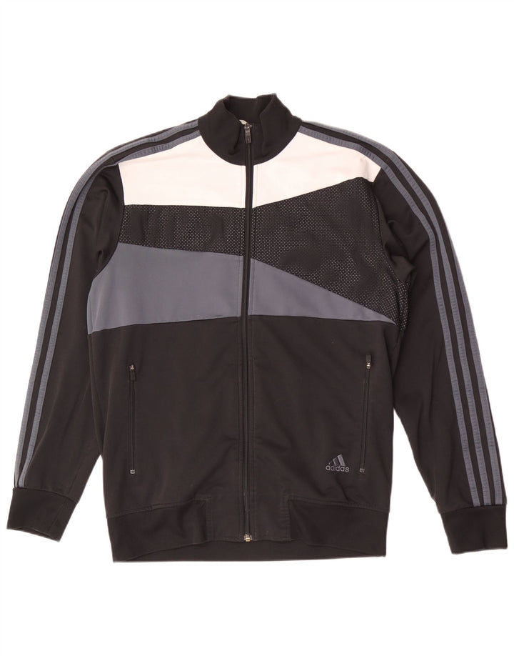 Adidas Træningsdragt til mænd Topjakke UK 40/42 Medium Sort Colourblock