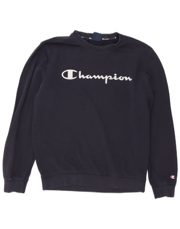 CHAMPION Grafisk sweatshirt til mænd Medium marineblå bomuld