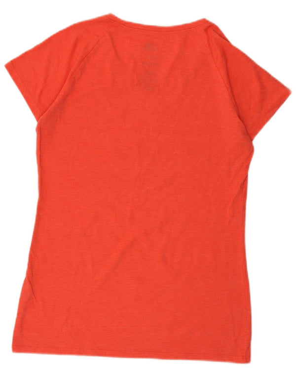 The North Face Womens Slim Fit Graphic T-Shirt Top UK 10 Small Red Cotton