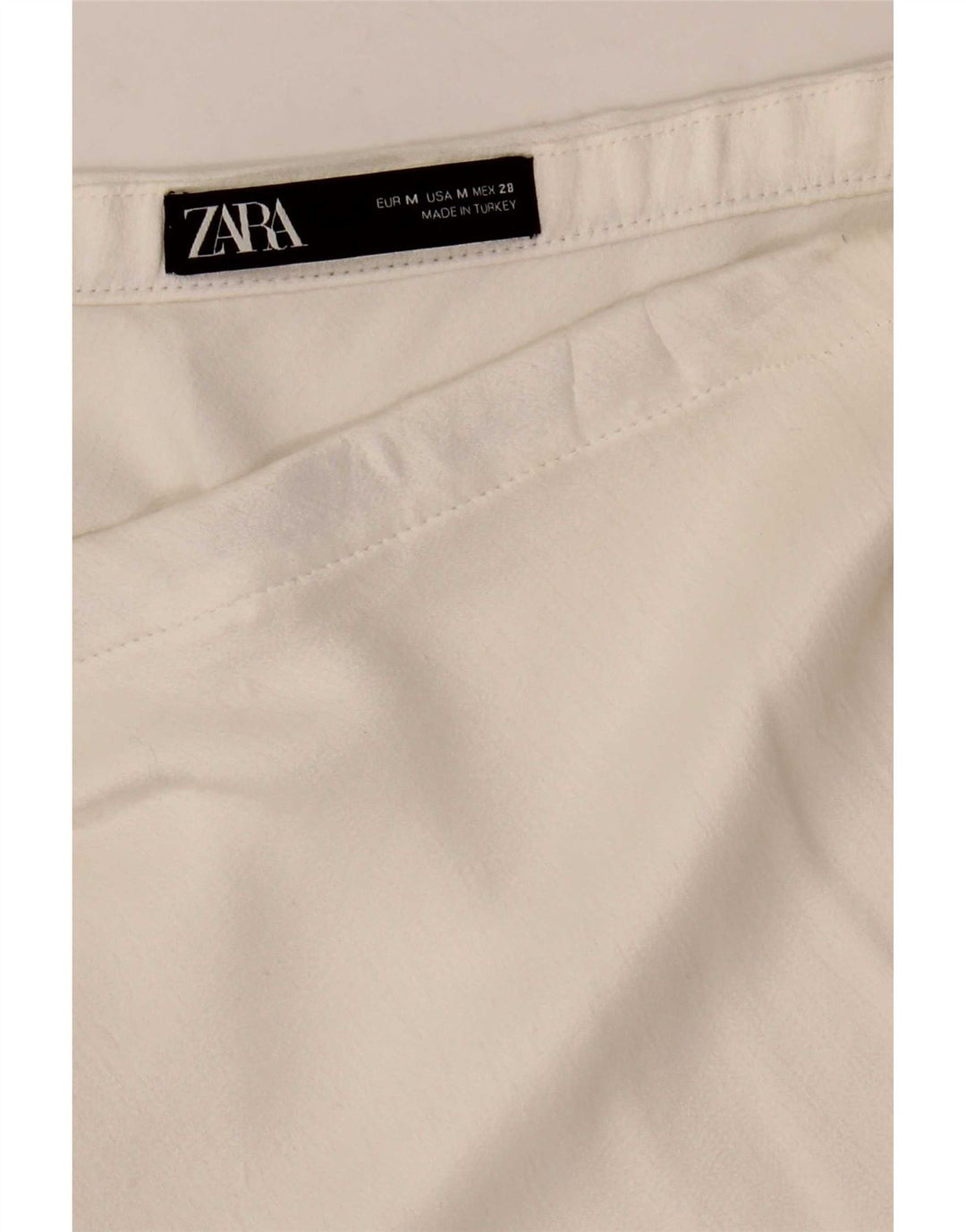 Zara A-Line nederdel Medium W28 Hvid til kvinder