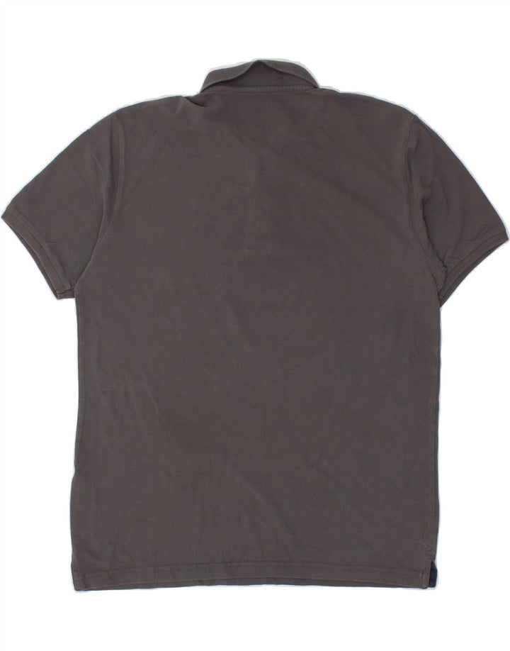 DACK'S Mens Polo Shirt Large Grey Cotton Vintage Dack's and Second-Hand Dack's from Messina Hembry 