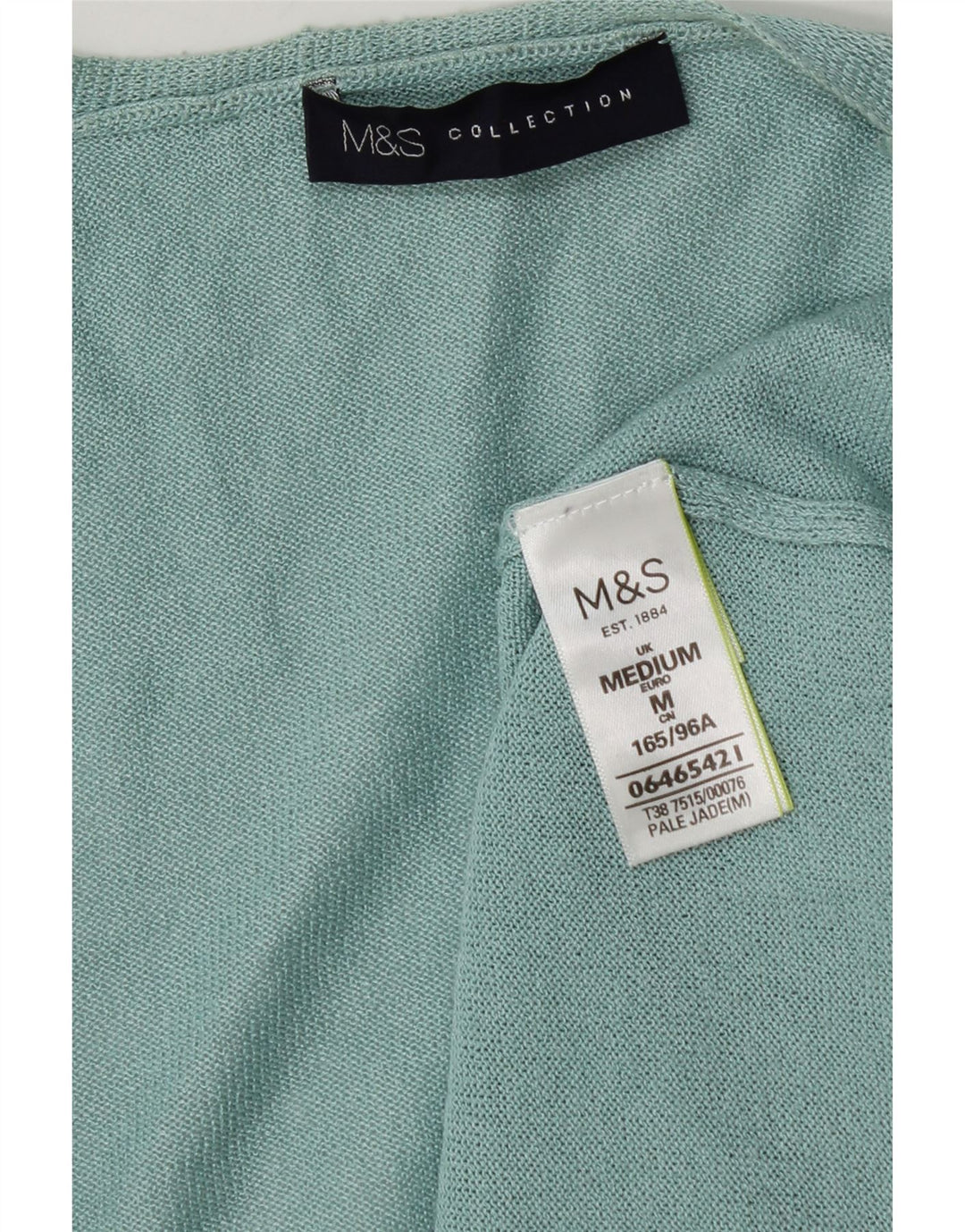 Marks & Spencer Dame Longline Cardigan Sweater UK 12 Medium Turkis