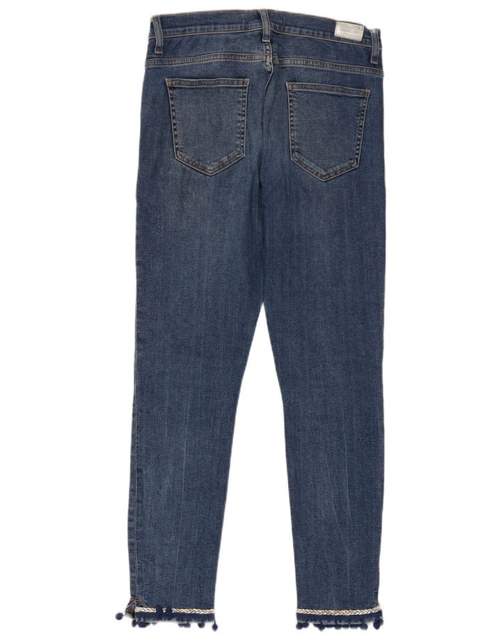 Zara Dame Slim Jeans EU 38 Small W28 L27 Blå Bomuld