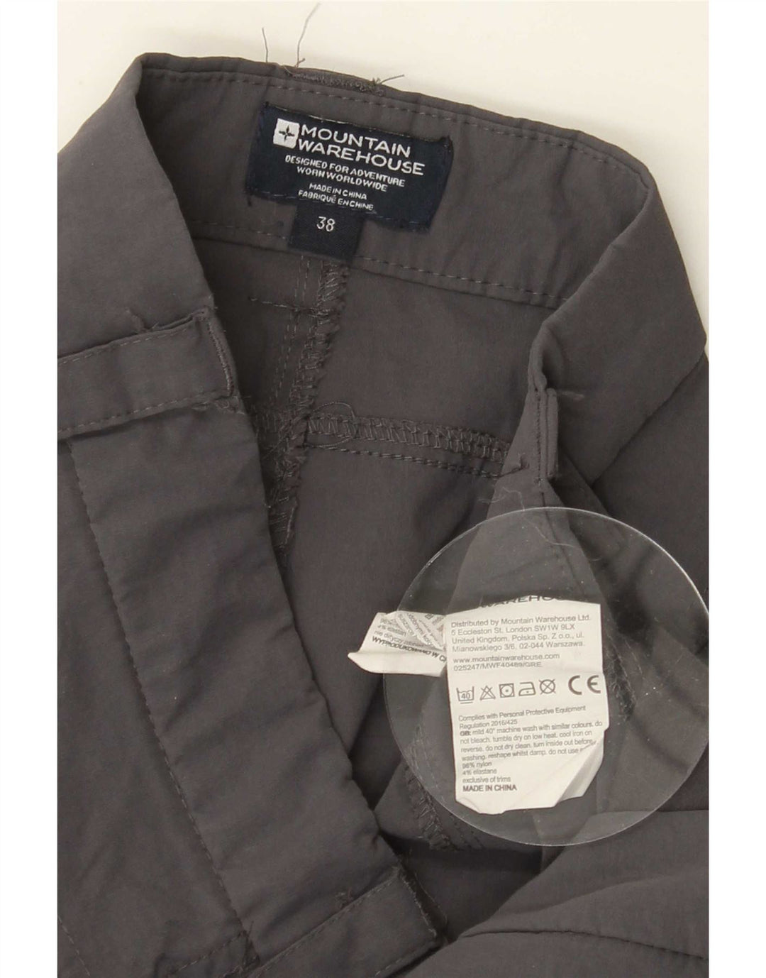 Mountain Warehouse Herre Vandre Cargo Bukser W38 L32 Grå Nylon