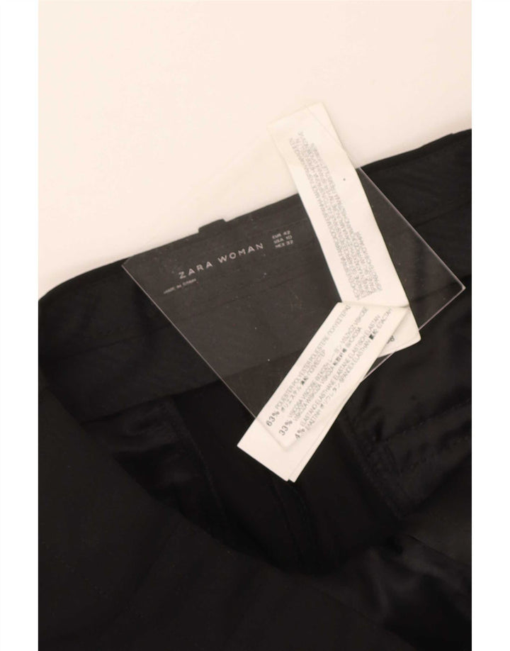 Zara lige jakkesæt til kvinder EU 42 Large W32 L34 Sort polyester