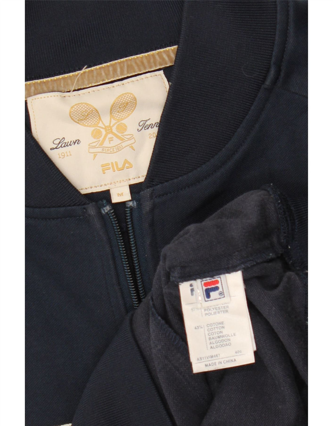 FILA Træningsdragt til mænd Topjakke Medium Marineblå Colourblock Polyester