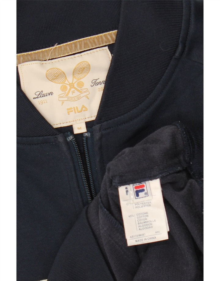 FILA Træningsdragt til mænd Topjakke Medium Marineblå Colourblock Polyester