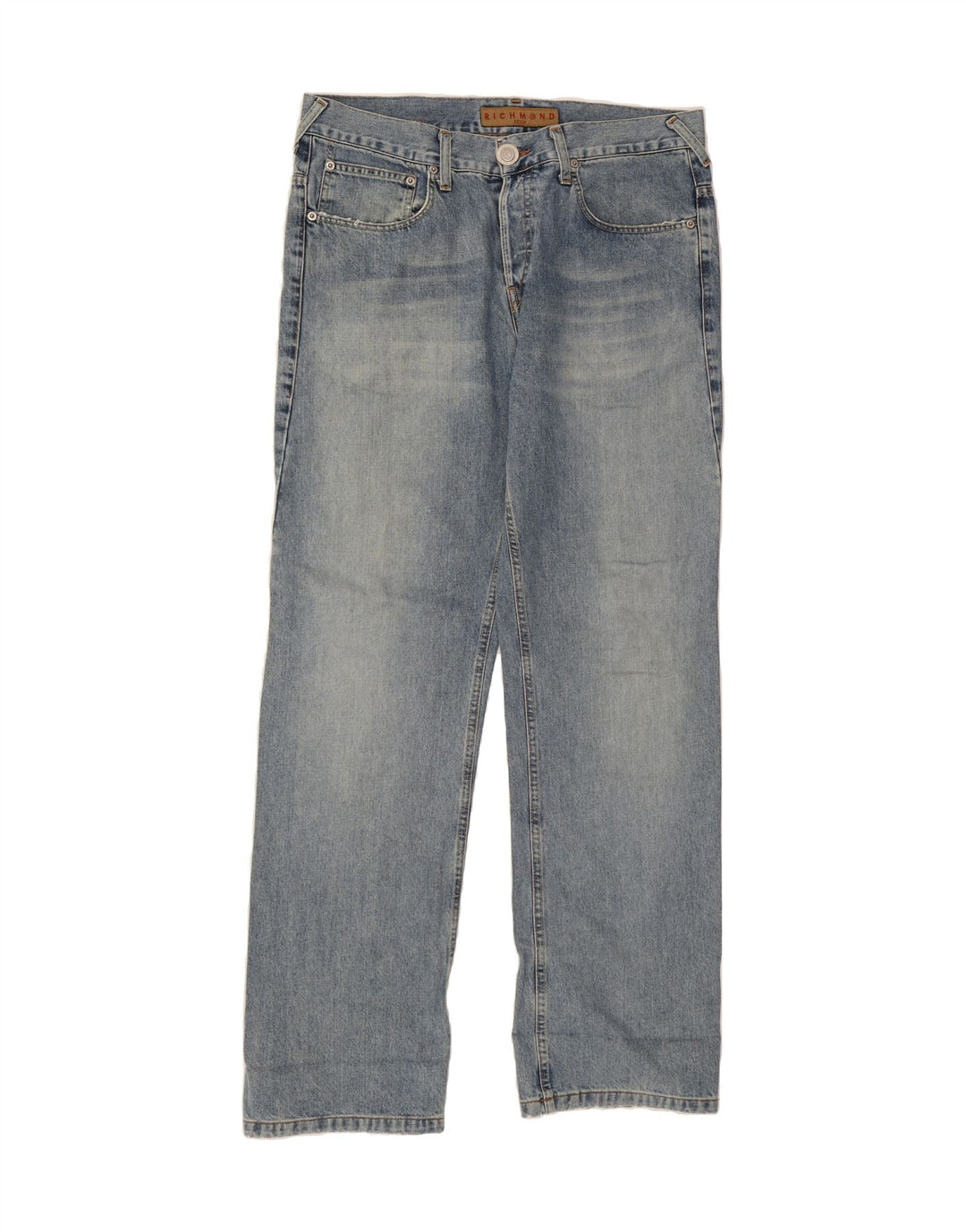 RICHMOND Mens Straight Jeans W35 L34 Blue Cotton Vintage Richmond and Second-Hand Richmond from Messina Hembry 
