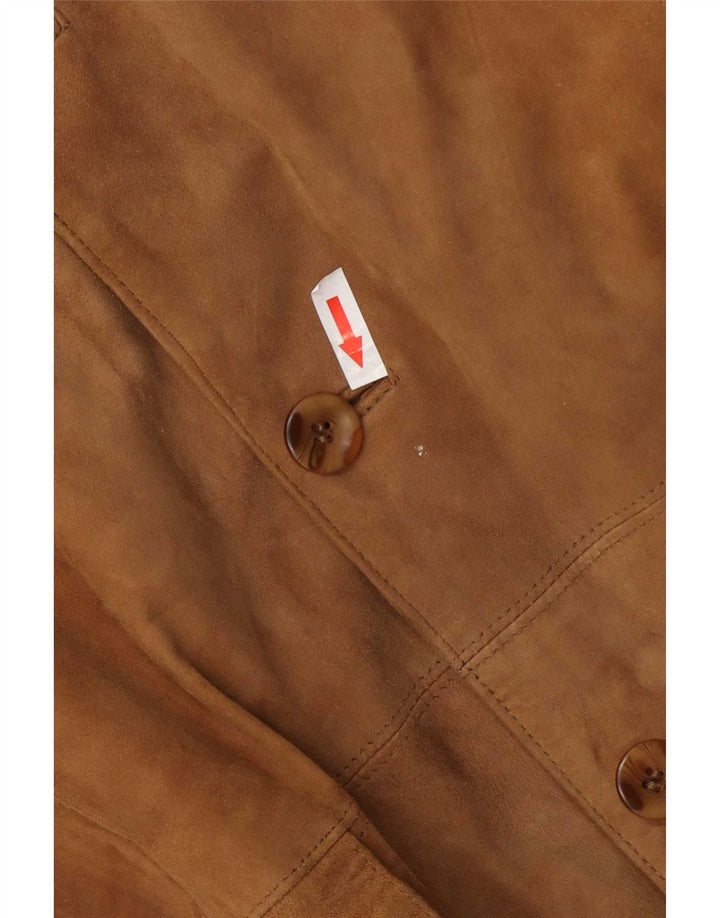 Barisal Herre Ruskind Bomber Jacket IT 58 4XL Beige Læder