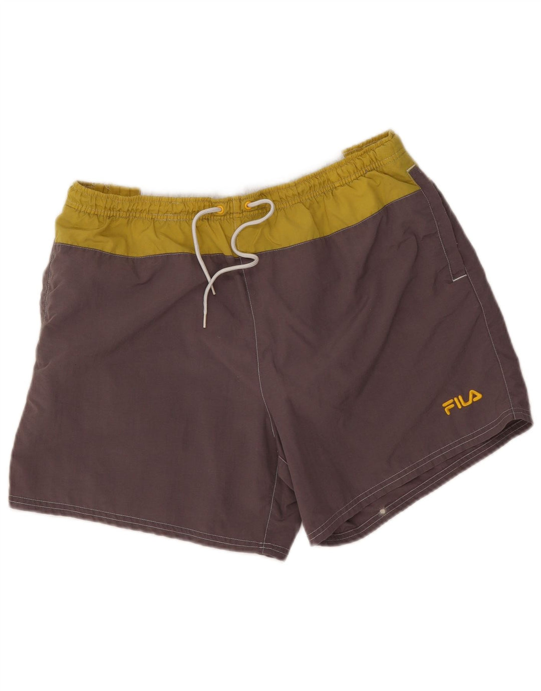 Fila Grafiske badeshorts til mænd Stor grå farveblok polyamid