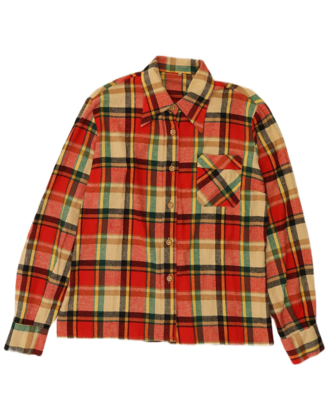 Vintage flannelskjorte til kvinder IT 50 XL rød ternet