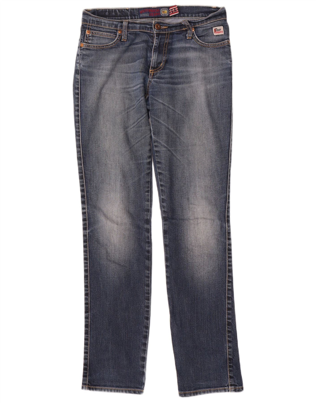 Roy Rogers Dame Slim Jeans W27 L32 Marineblå Bomuld