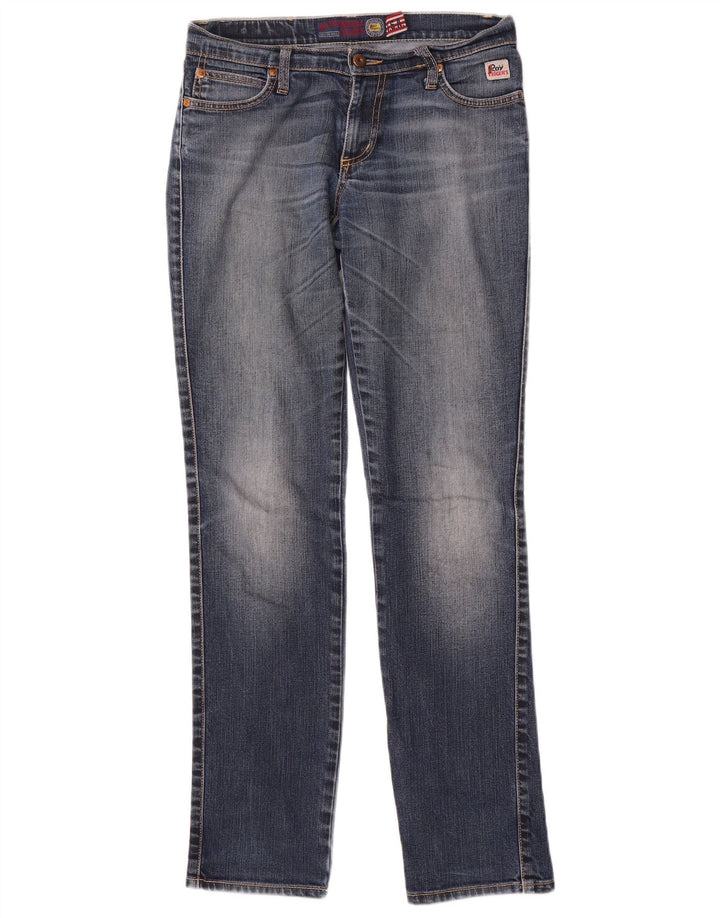 Roy Rogers Dame Slim Jeans W27 L32 Marineblå Bomuld