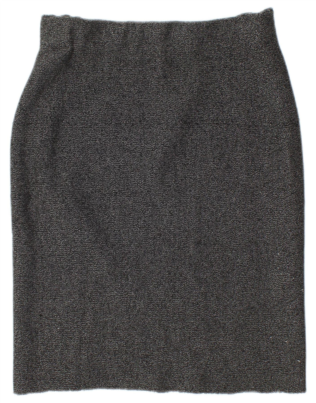 Zara Kvinder strik blyantnederdel Medium W28 Grå Flecked