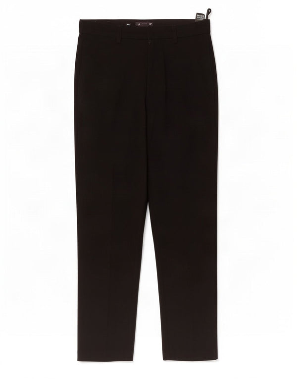 Marks & Spencer Womens Straight Chino Trousers UK 8 Small W28 L26 Black