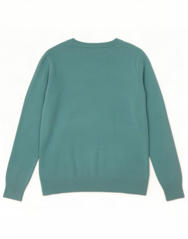 Marks & Spencer Dame Boat Neck Jumper Sweater UK 16 Stor turkis