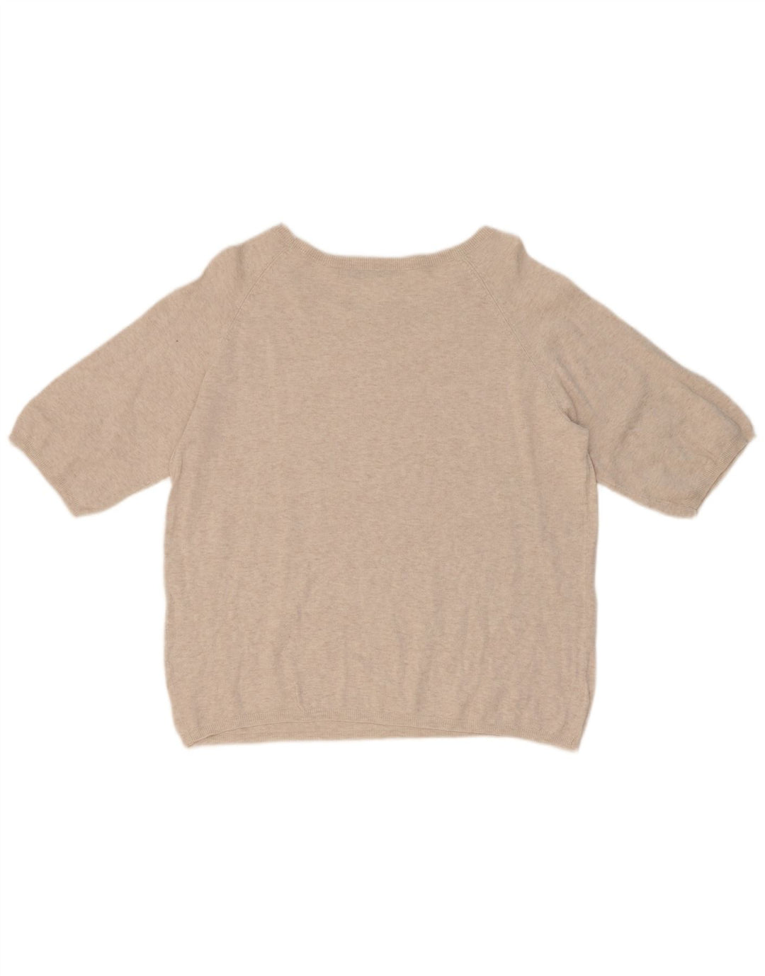 Zara Dame Oversized Bluse Top UK 10 Small Beige