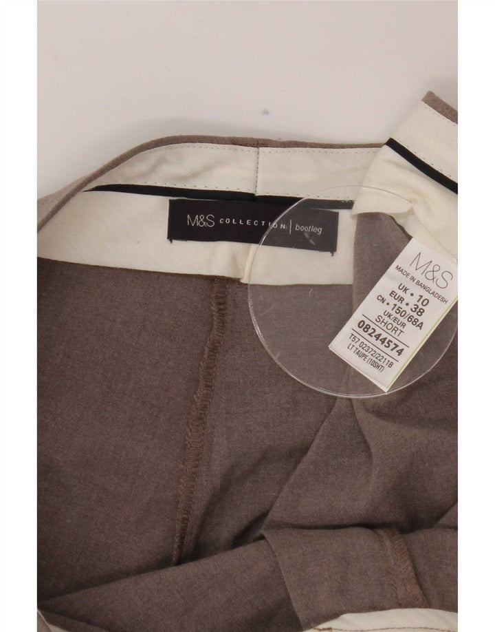 Marks & Spencer Dame Bootcut Suit Bukser UK 10 Small W30 L27 Grå
