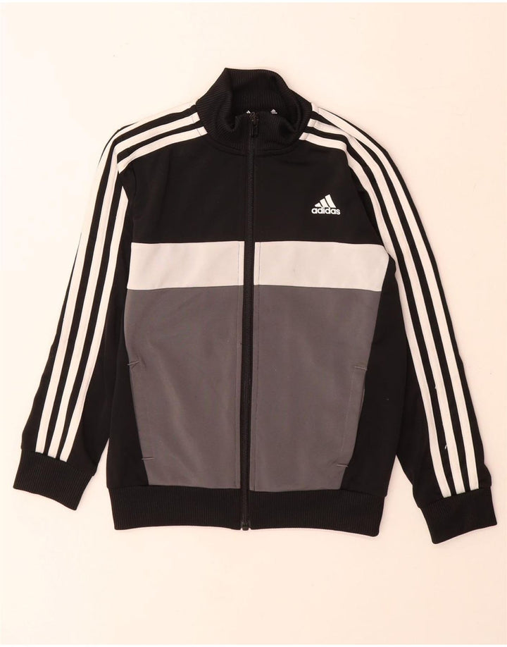 Adidas Træningsdragt Topjakke til drenge 7-8 år Sort Colourblock Polyester