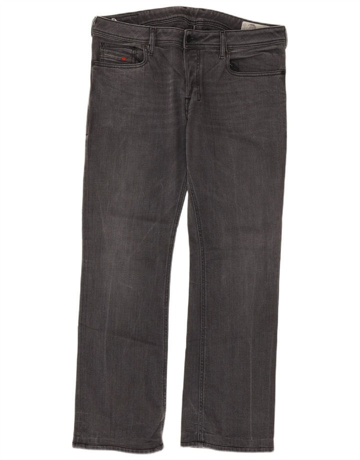 Diesel Herre Zatiny Regular Bootcut Jeans W34 L32 Grå Bomuld