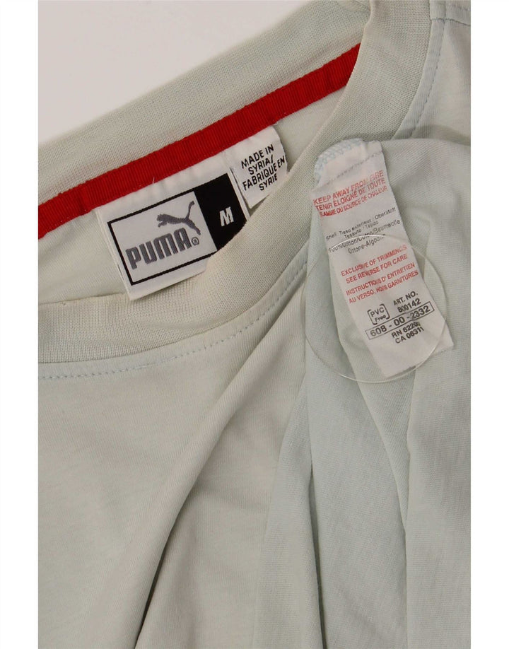 Puma Herre Kortærmet Regular T-Shirt Top Medium Blue Bomuld