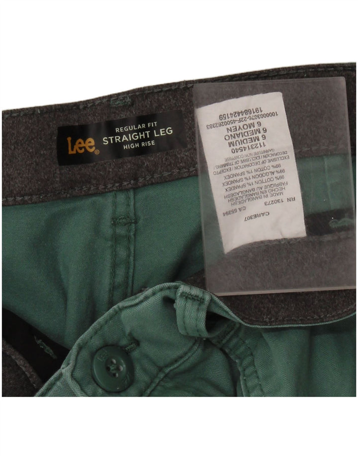 LEE Regular Fit Straight Cropped Bukser US 6 Medium W30 L24 Grøn