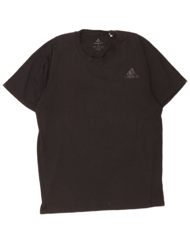Adidas Herre Climalite T-Shirt Top Lille Sort Polyester