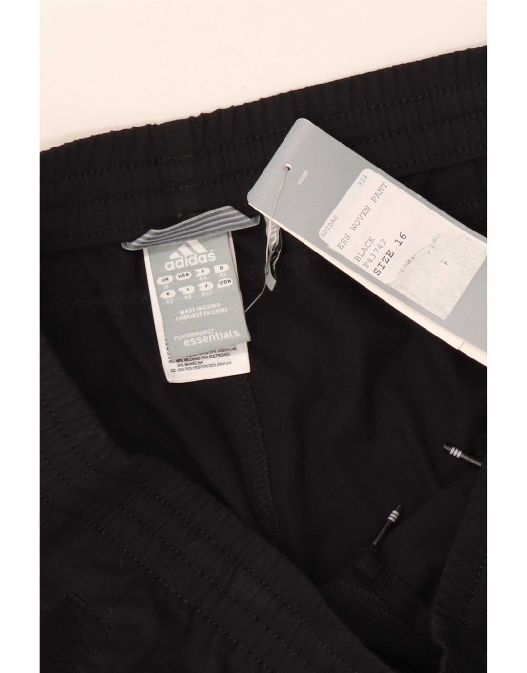 Adidas Womens Climalite Regular Bootcut Bukser UK 16 Large W34 L31 Black