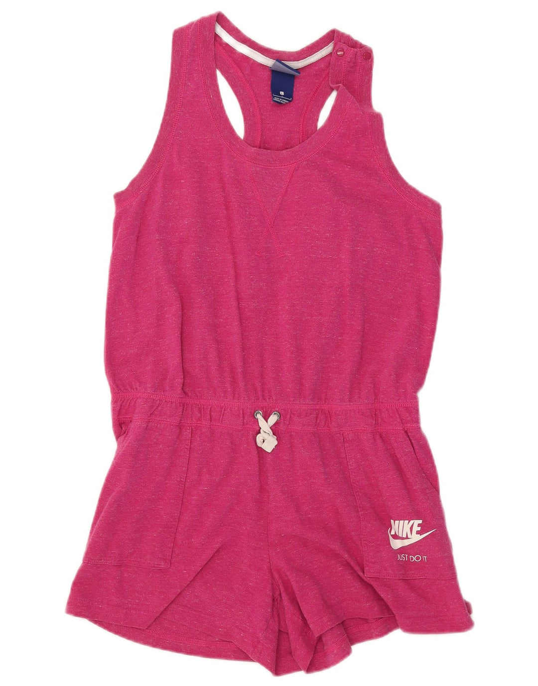 Nike Dame Ærmeløs Playsuit UK 16 Large Pink Bomuld
