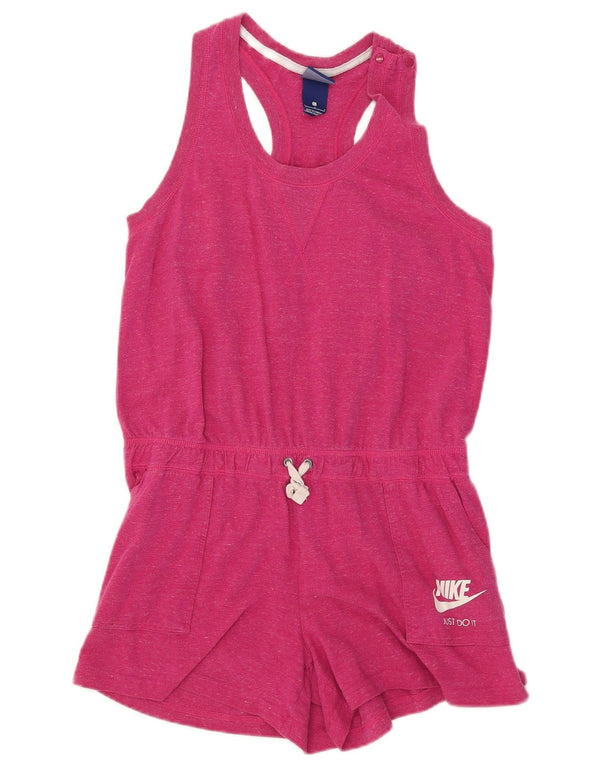 Nike Dame Ærmeløs Playsuit UK 16 Large Pink Bomuld