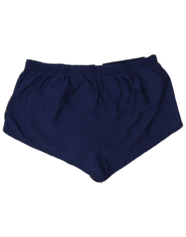 ADIDAS sportsshorts til kvinder UK 18 XL Marineblå Colourblock Polyester