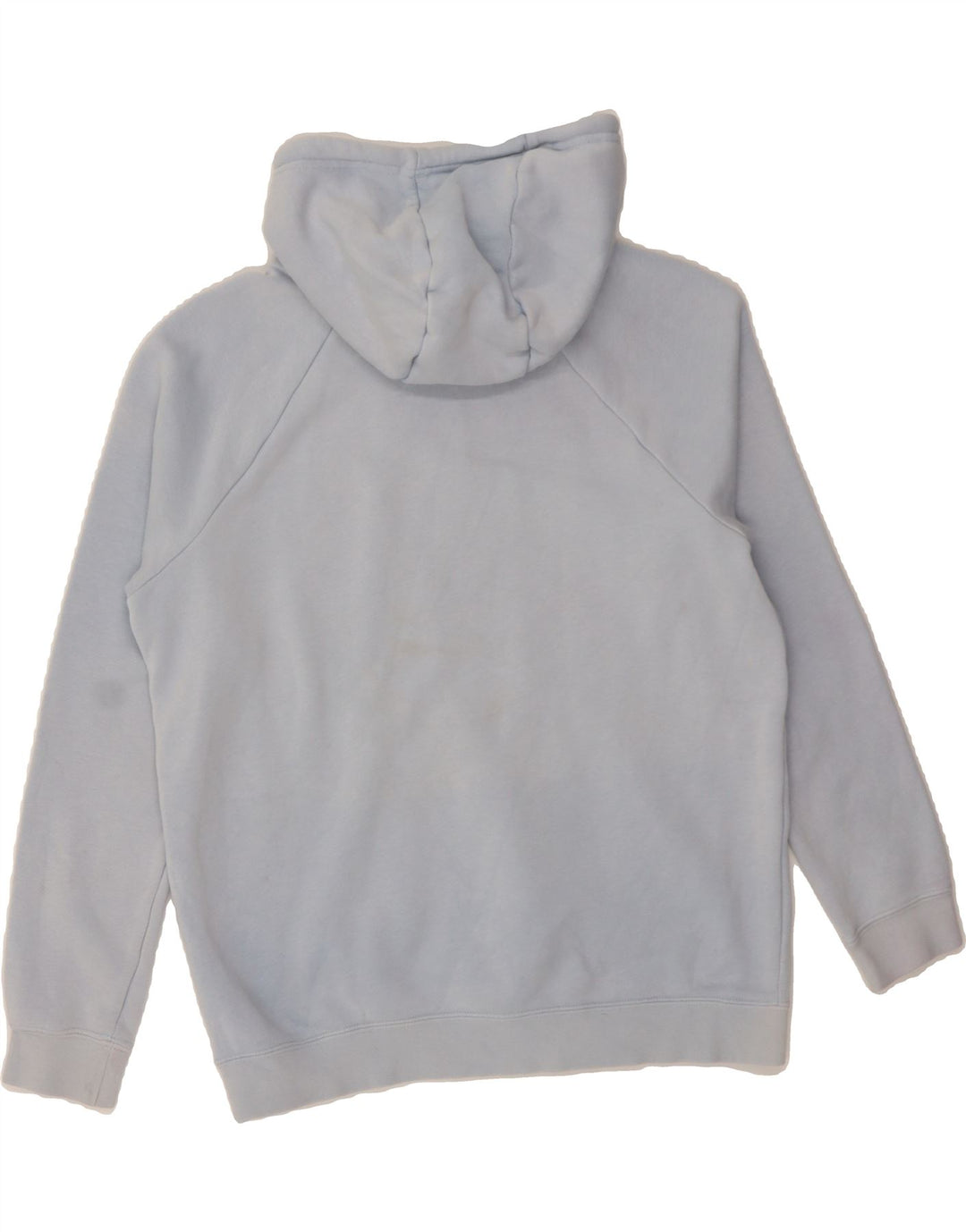 NIKE Womens Graphic Hoodie Jumper UK 14 Medium Blue Cotton Vintage Nike and Second-Hand Nike from Messina Hembry 