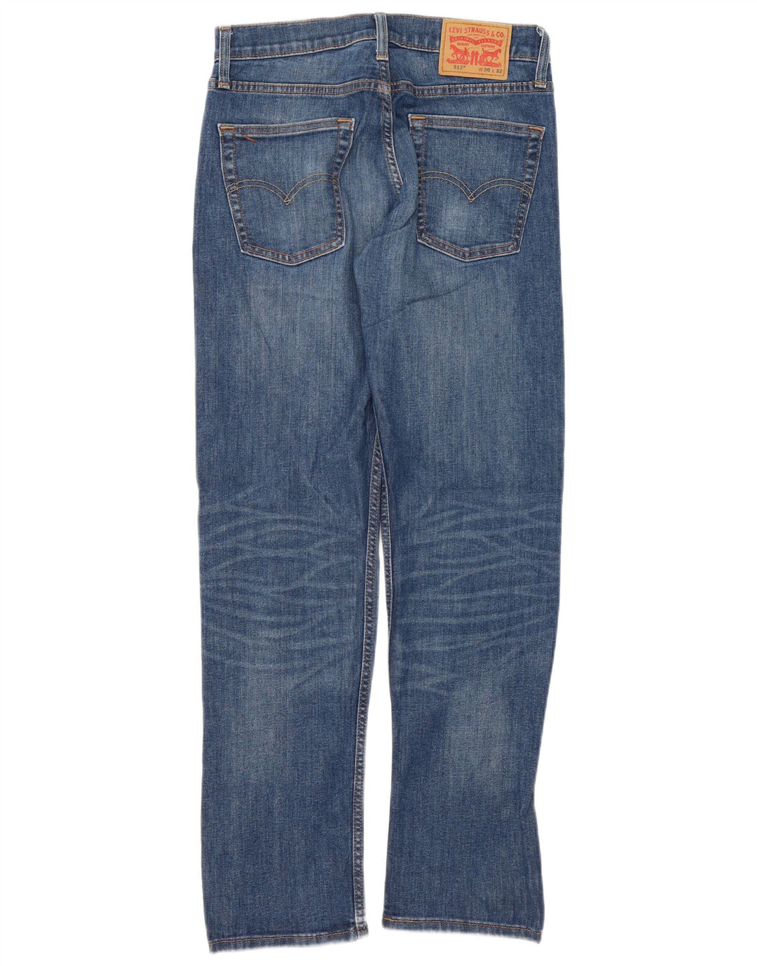 Levi's Herre 513 Slim Jeans W30 L32 Blå Bomuld
