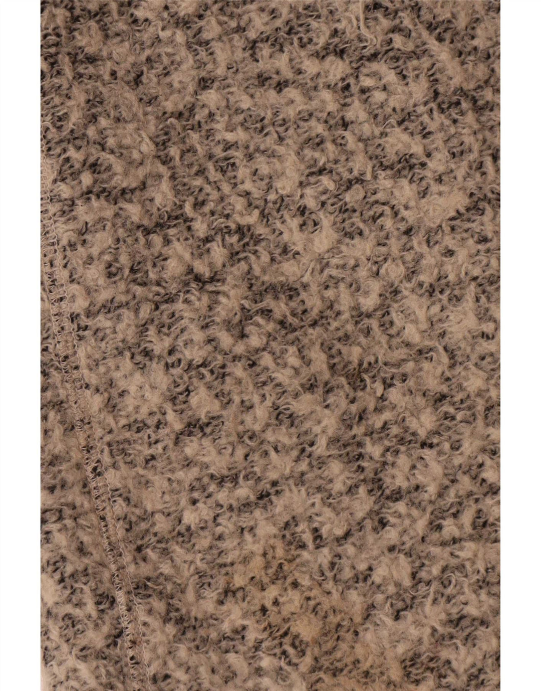 Zara Dame Oversized Overfrakke UK 10 Small Beige Flecked Uld
