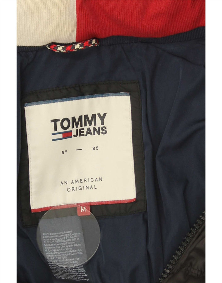 Tommy Hilfiger Herre hættepolstret jakke UK 38 Medium Sort Polyester