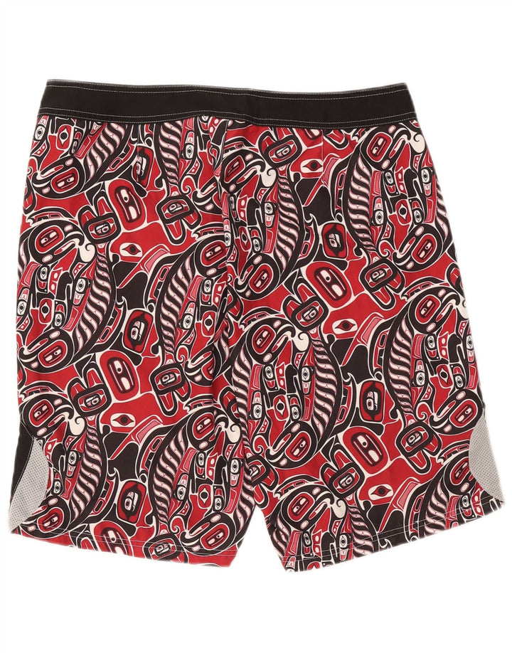 Reebok Badeshorts til mænd mellem sort geometrisk polyester