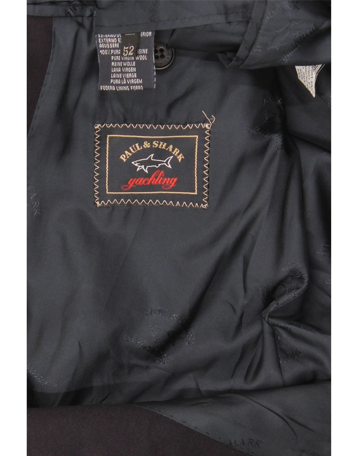 Paul & Shark Herre 2-knaps blazerjakke IT 52 XL Marineblå Virgin Wool