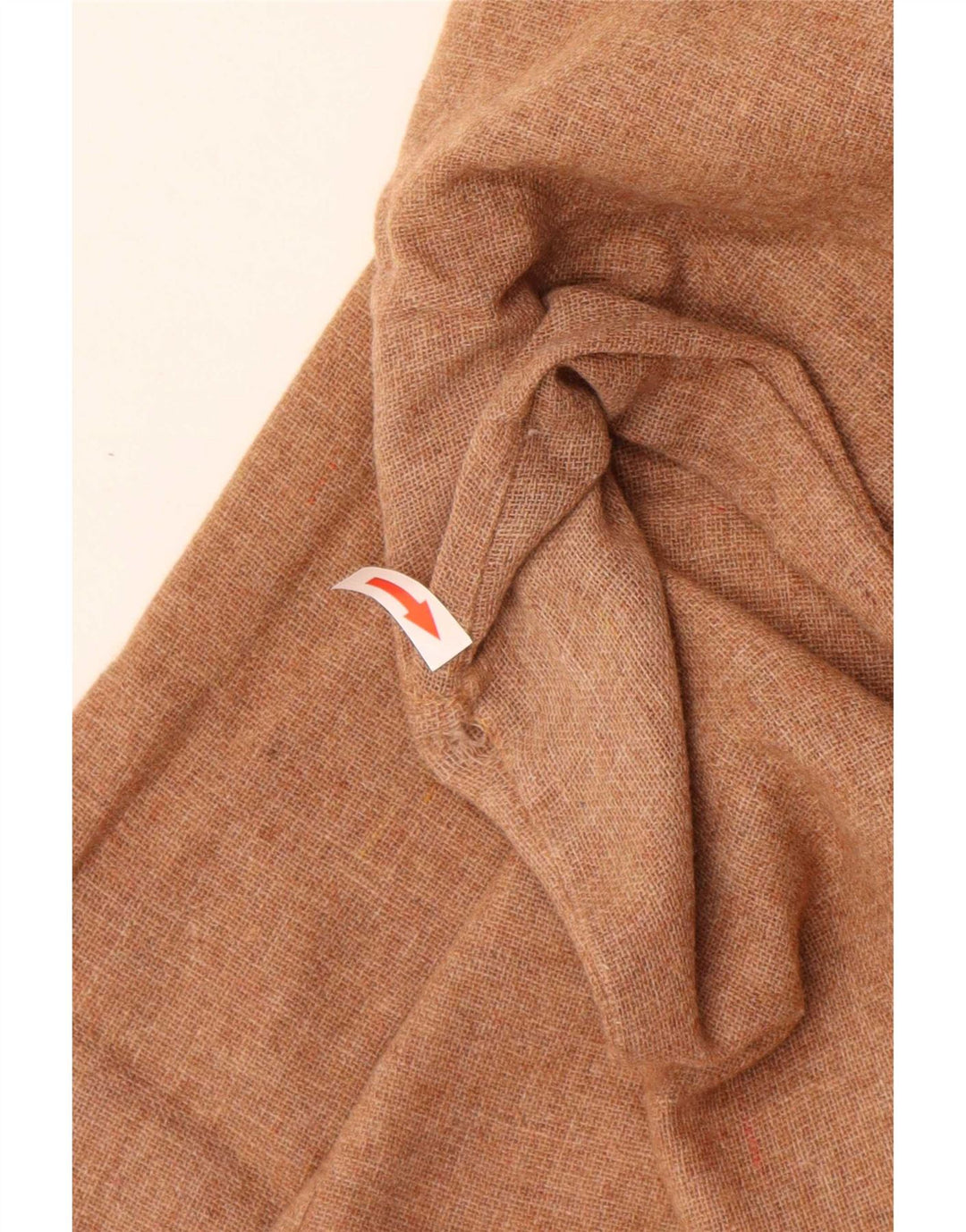 Vintage herreskjorte str. 39 Medium brun polyester