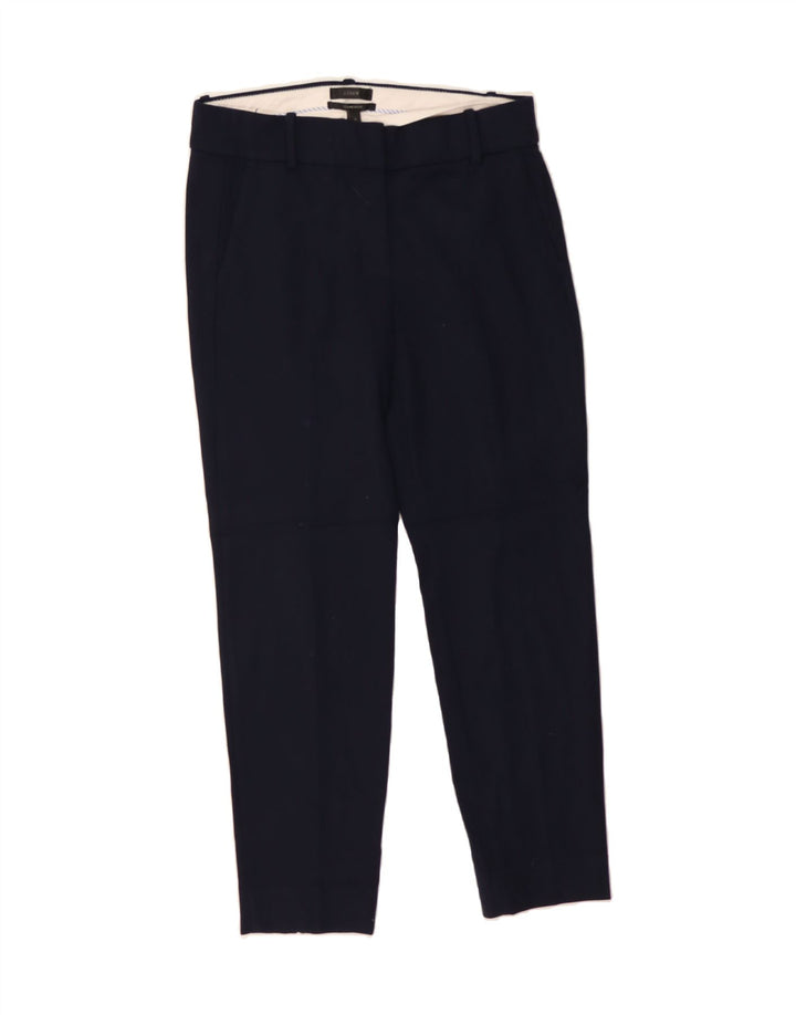 J. CREW Womens Cameron Slim Chino Trousers US 6 Medium W30 L26 Navy Blue Vintage J. Crew and Second-Hand J. Crew from Messina Hembry 