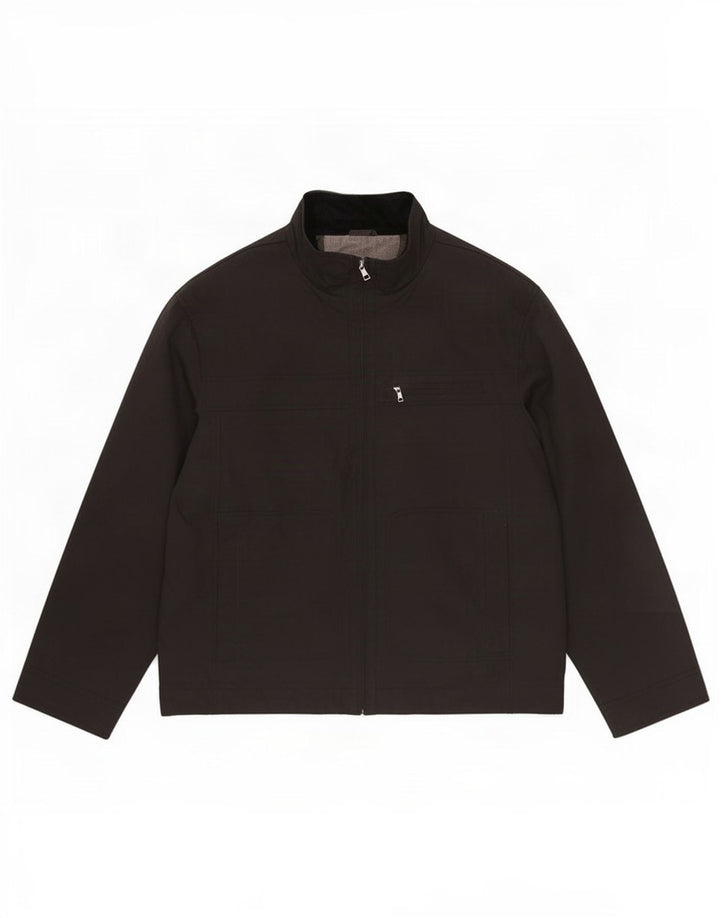 Marks & Spencer Herre Autograph Bomber Jacket UK 42 XL Sort Polyamid