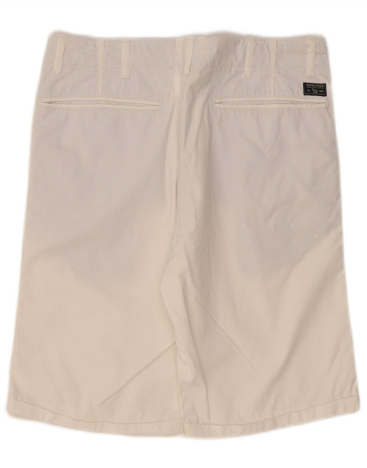 Woolrich Herre Casual Shorts W31 Medium White Bomuld