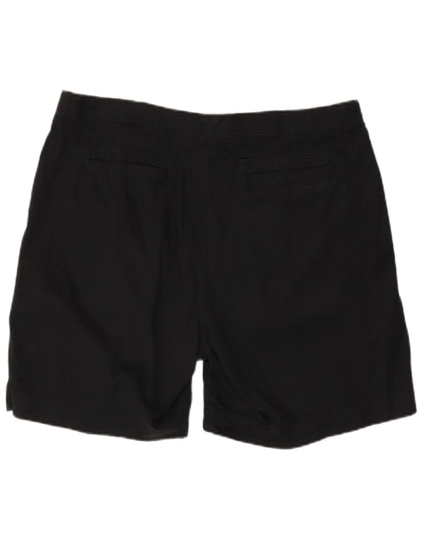 Lee Womens Riders Chino Shorts med høj talje US 18 2XL W38 Sort bomuld