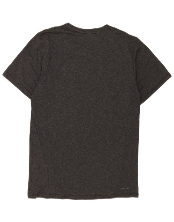 Nike herre Dri Fit T-shirt top lille grå polyester