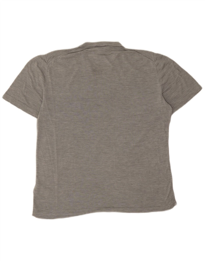 Cos Herre T-Shirt Top Stor Grå Flecked Bomuld