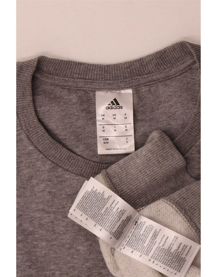 Adidas Sweatshirt-trøje til mænd Medium Grey Flecked Bomuld