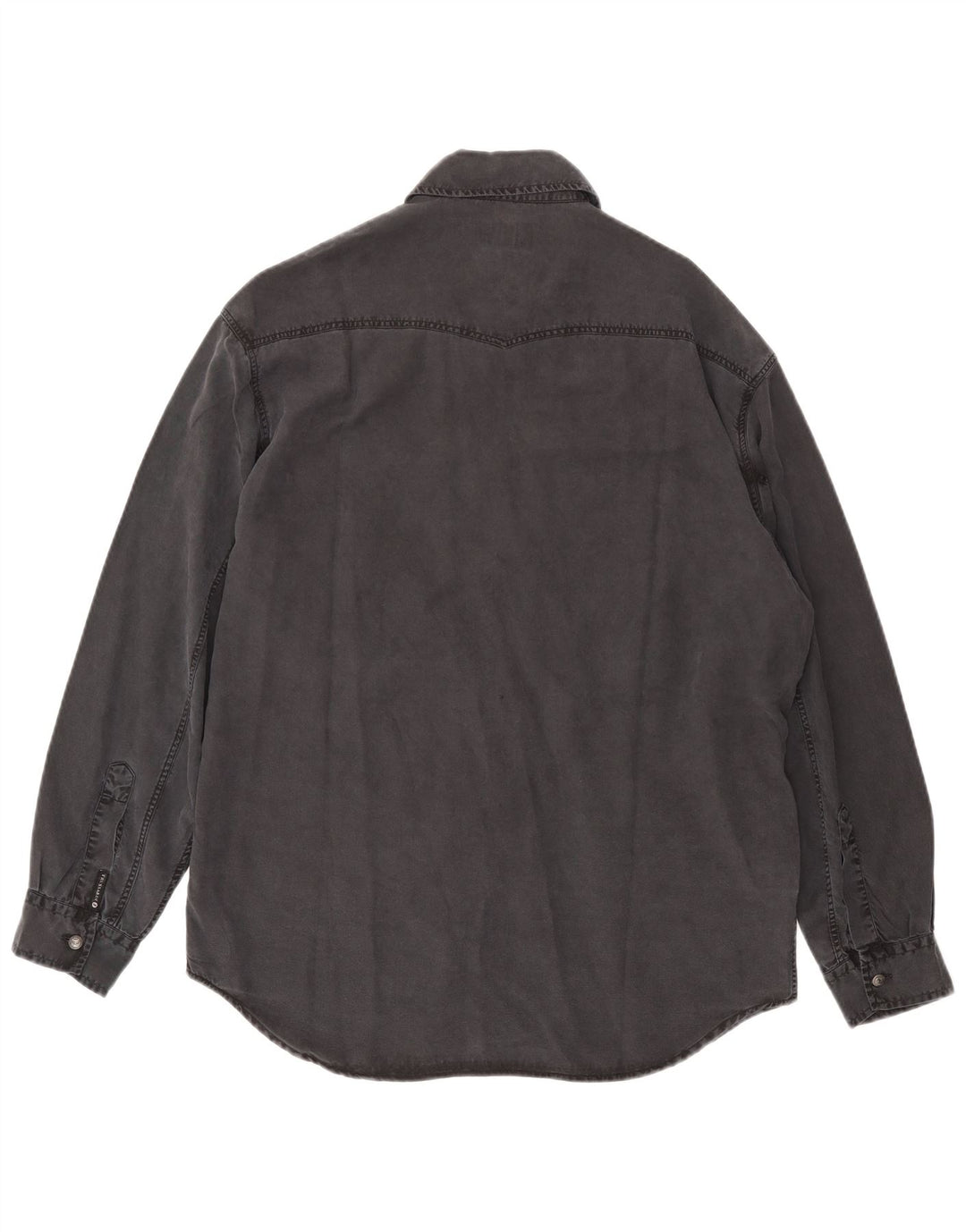 Trussardi Jeans Herre Denim skjorte Medium Grå Tencel